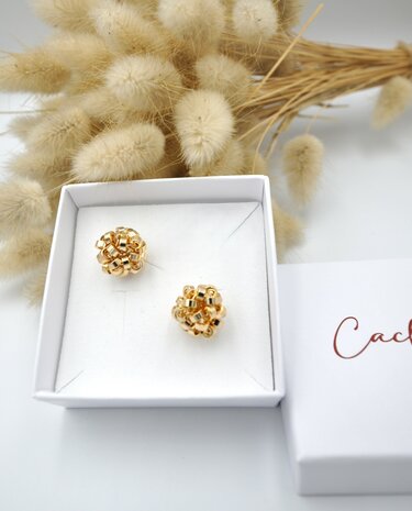 Studs Grappes Dorées