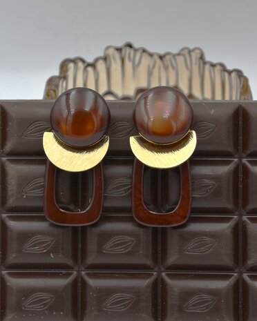 Lunes Géométriques Chocolat
