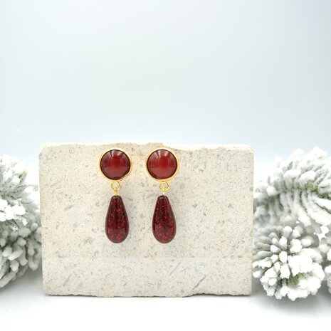 Discr&egrave;tes Bordeaux Brillantes