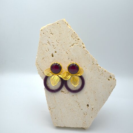 Halo Aubergine Clip-on
