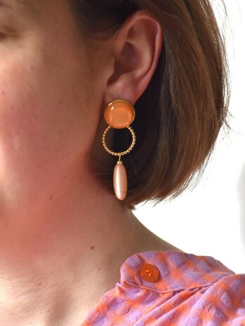 Bulles Orange Clip-on